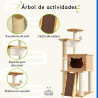 Torre madera con forma de gato